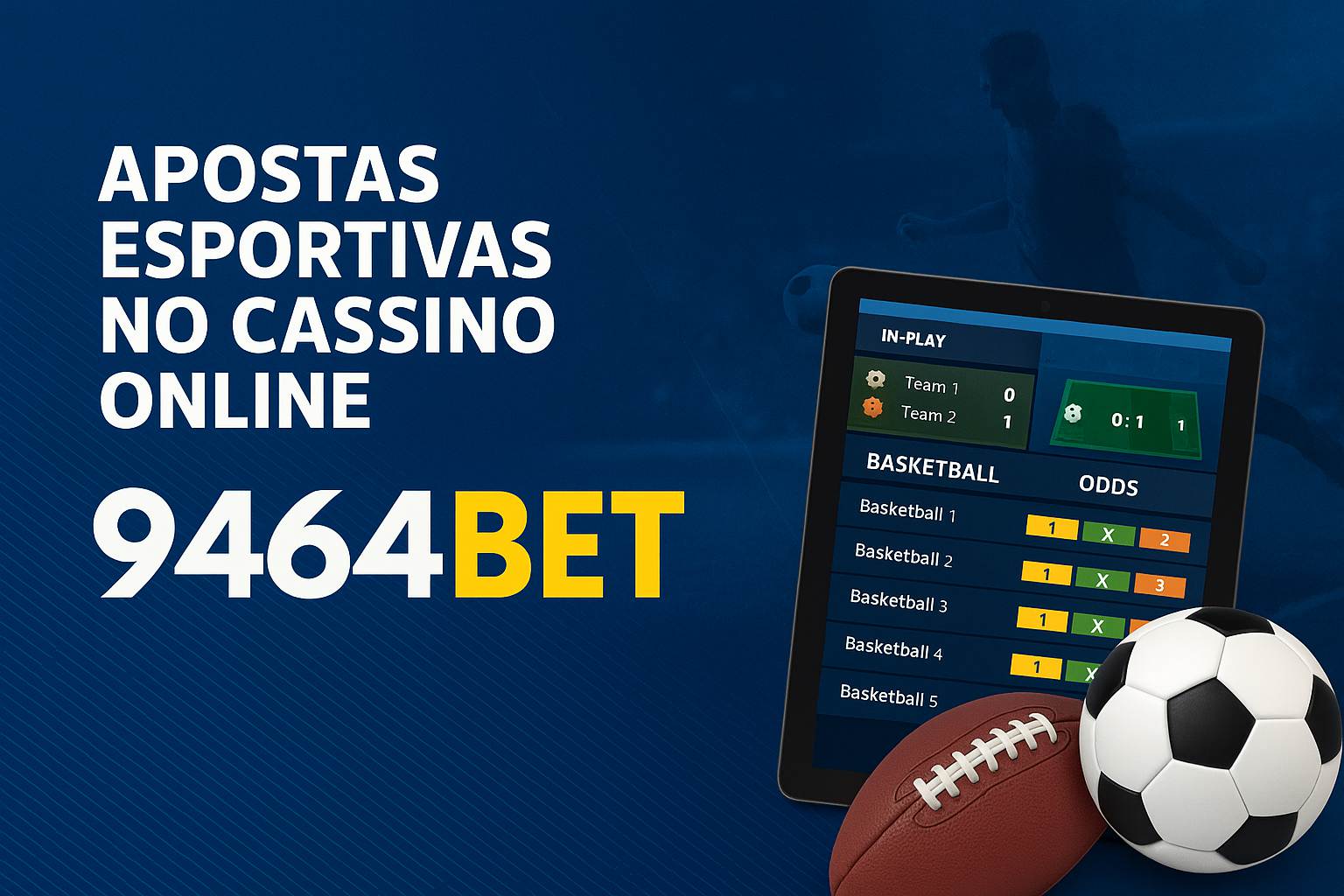 Aposte em apostas esportivas no cassino online 9464BET